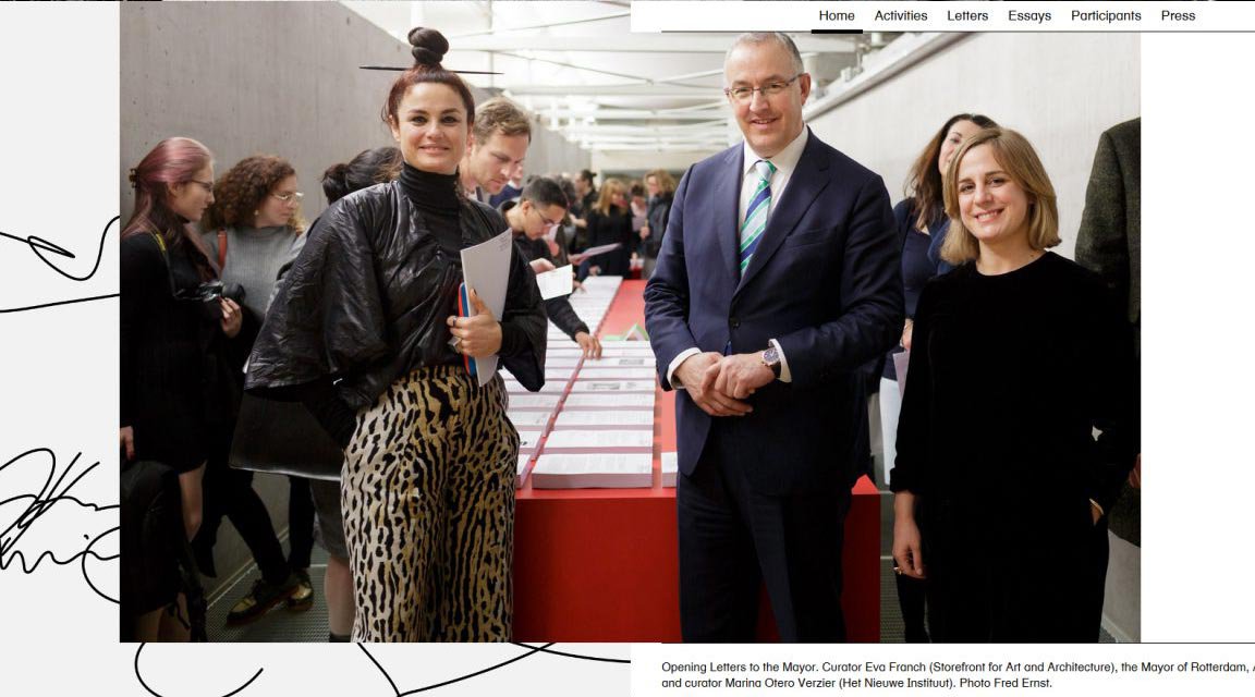 Foto: Fred Ernst | Letters to the Mayor - HNI | 12 januari 2018